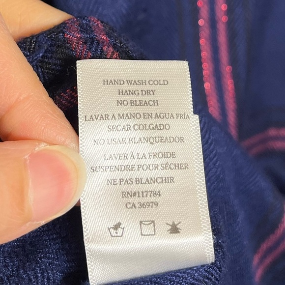 Rails HUNTER SAPPHIRE BLACK ROSE Shirt Size XS - Picture 6 of 6